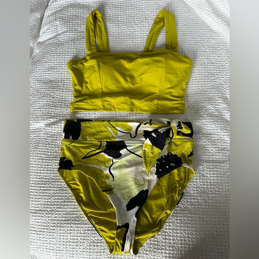 Calia bikini with high waisted bottoms